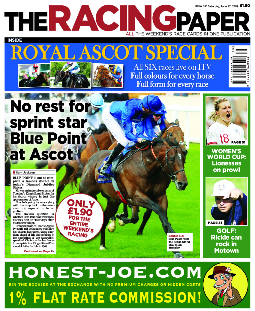 Royal Ascot colours and form in The Racing Paper only £1.90 The